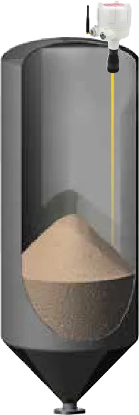 Funcionamiento del sensor de nivel láser