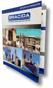 Portada del catálogo general de productos de Gracida Procesos