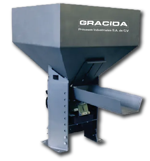 Tolva vibratoria para descarga de material a granel