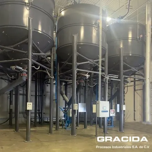 Tolvas soldadas para transporte neumático