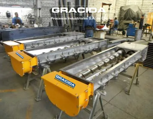 Transportadores helicoidales para material a granel